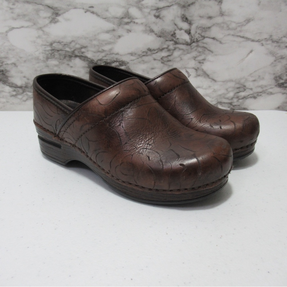 Dansko Brown Leather Mules